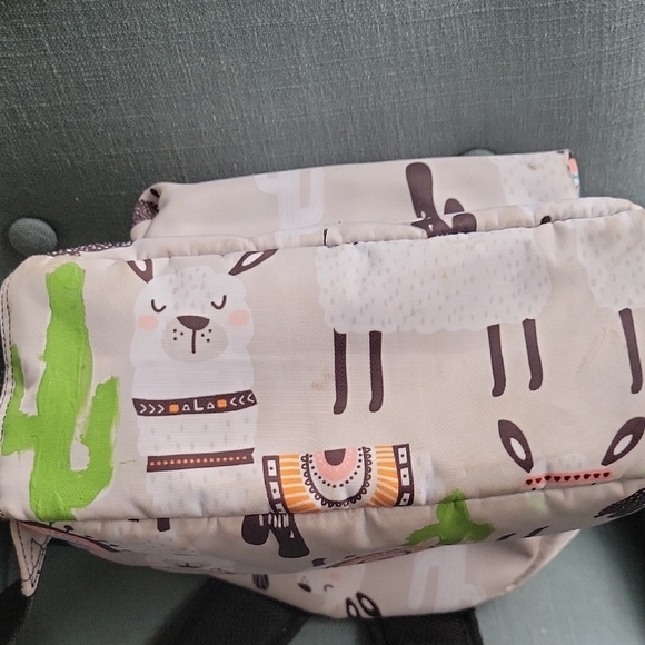 Llama And Cactus Womens Backpack Purse, Bag - Picture 2 of 9
